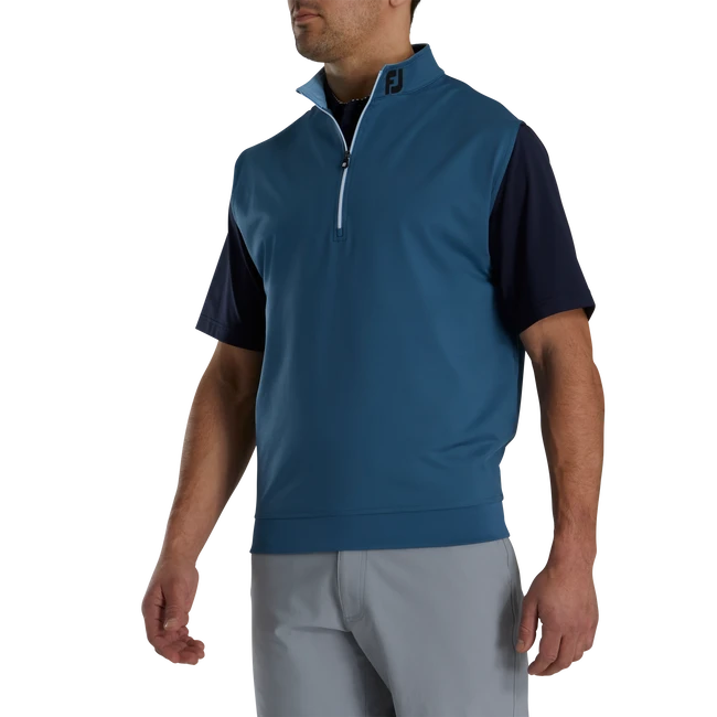 Half-Zip Jersey Vest - FJ Tour Collar Half-Zip Jersey Vest - FJ Tour Collar -Footjoy FJ 25316 DTC 02