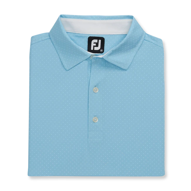 Stretch Lisle Dot Print Self Collar Stretch Lisle Dot Print Self Collar -Footjoy FJ 26411 01