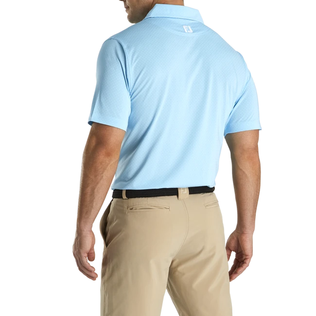 Stretch Lisle Dot Print Self Collar Stretch Lisle Dot Print Self Collar -Footjoy FJ 26411 03
