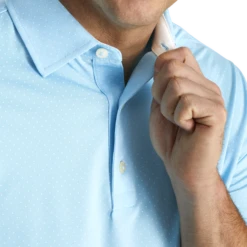 Stretch Lisle Dot Print Self Collar 3 Stretch Lisle Dot Print Self Collar -Footjoy FJ 26411 04