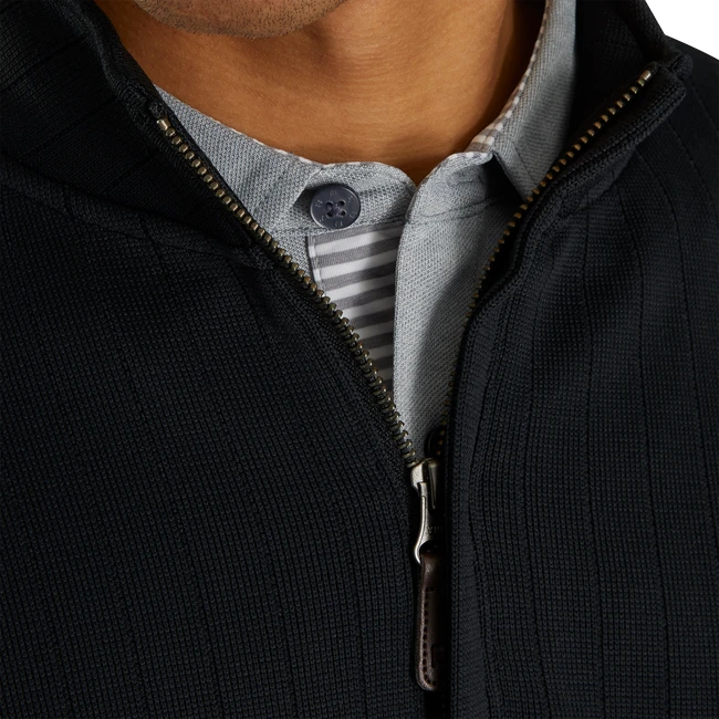 Drop Needle Half-Zip Gathered Waist Drop Needle Half-Zip Gathered Waist -Footjoy FJ 27270 04