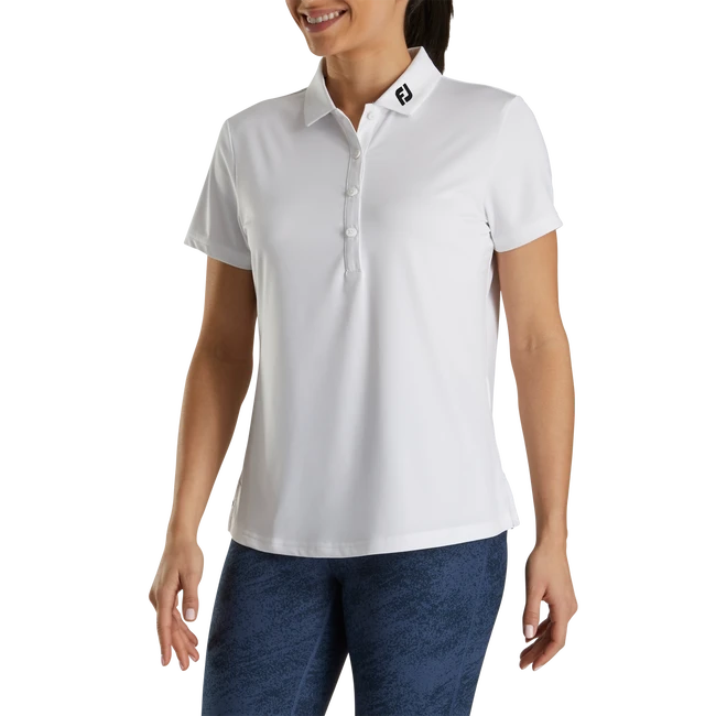 Solid Lisle - FJ Tour Collar Women Solid Lisle - FJ Tour Collar Women -Footjoy FJ 27931 DTC 02