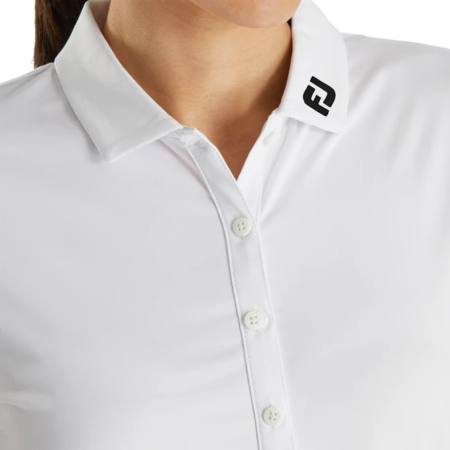 Solid Lisle - FJ Tour Collar Women Solid Lisle - FJ Tour Collar Women -Footjoy FJ 27931 DTC 04