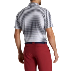 Lisle 2 Color Stripe Self Collar -Footjoy FJ 27972 03