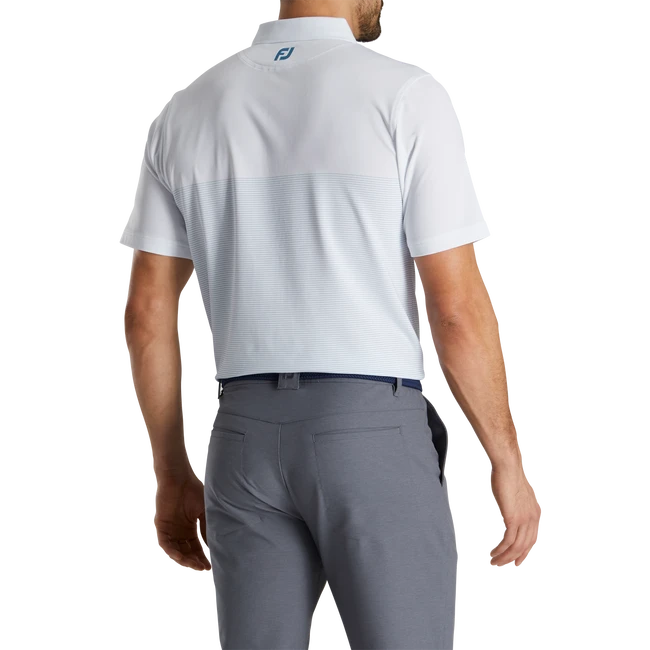 Lisle Engineered Pin Stripe Self Collar Lisle Engineered Pin Stripe Self Collar -Footjoy FJ 27990 03