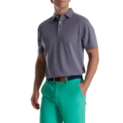 Heather Stretch Pique Solid Self Collar -Footjoy FJ 28037 02