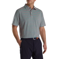 Multi Stripe Lisle Self Collar -Footjoy FJ 28044 02