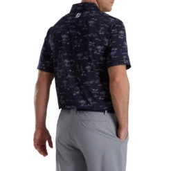Tropic Golf Print Lisle Self Collar -Footjoy FJ 28047 03