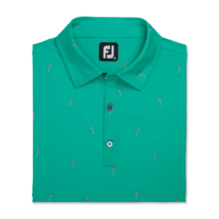 18 Holes Print Lisle Self Collar