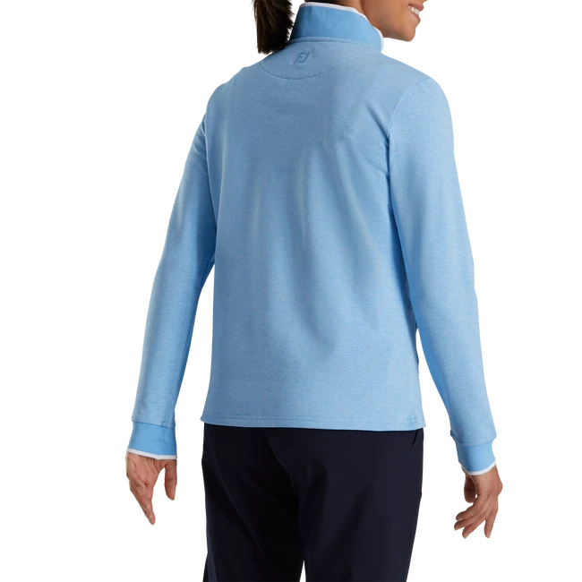 Half-Zip Fleece Back Pique Mid-Layer Women Half-Zip Fleece Back Pique Mid-Layer Women -Footjoy FJ 28247 03