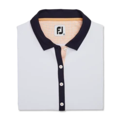 Houndstooth Print Trim Shirt Women 3 Houndstooth Print Trim Shirt Women -Footjoy FJ 28263 01