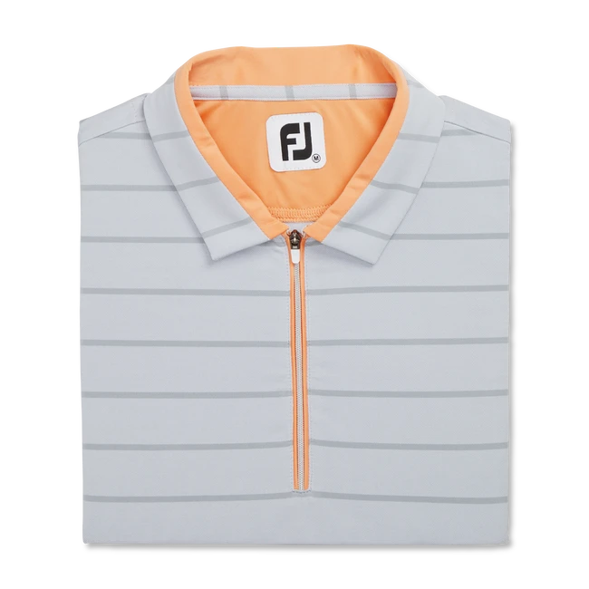 Cap Sleeve Birdseye Stripe Jacquard Women Cap Sleeve Birdseye Stripe Jacquard Women -Footjoy FJ 28265 01