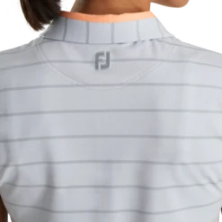 Cap Sleeve Birdseye Stripe Jacquard Women 2 Cap Sleeve Birdseye Stripe Jacquard Women -Footjoy FJ 28265 04