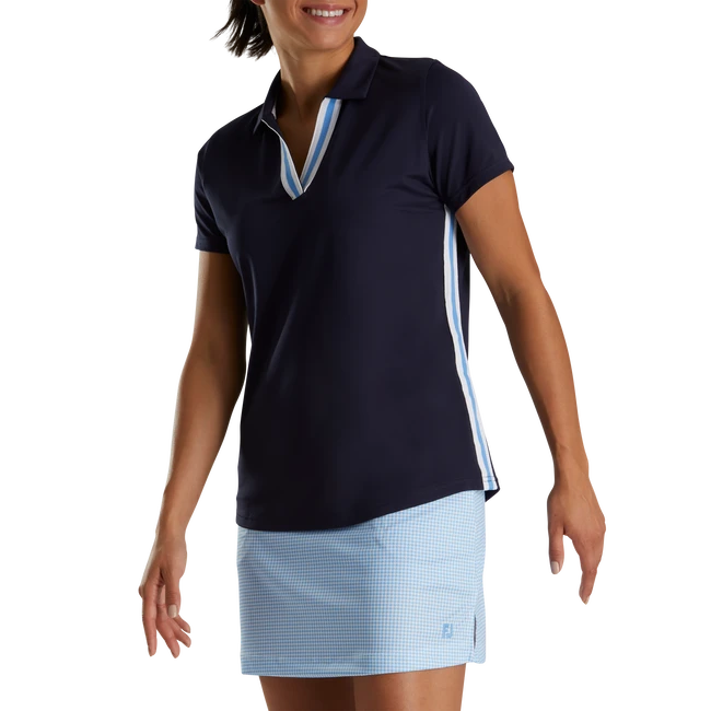Stripe Ribbon Trim Women Stripe Ribbon Trim Women -Footjoy FJ 28267 02