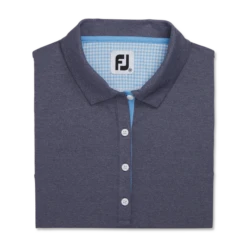 Pique Sleeveless Houndstooth Trim Shirt Women -Footjoy FJ 28275 01