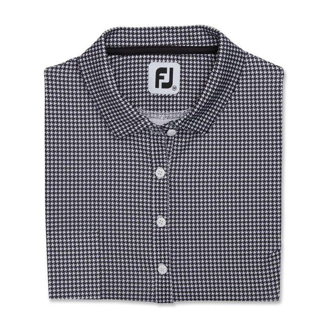 Lisle Houndstooth Sleeveless Women Lisle Houndstooth Sleeveless Women -Footjoy FJ 28293 01