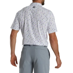 Transfusion Print Lisle Self Collar -Footjoy FJ 28336 03