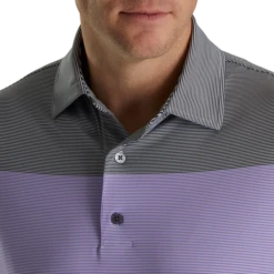 Lisle End-on-End Block Self Collar 3 Lisle End-on-End Block Self Collar -Footjoy FJ 28459 04