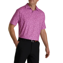 Lisle Glass Print Self Collar -Footjoy FJ 28468 02