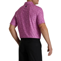 Lisle Glass Print Self Collar -Footjoy FJ 28468 03