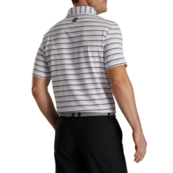 Lisle Space Dyed Stripe Self Collar 2 Lisle Space Dyed Stripe Self Collar -Footjoy FJ 28478 03