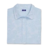 Micro-Floral Short Sleeve Performance Woven