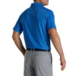 Painted Floral Lisle Self Collar 2 Painted Floral Lisle Self Collar -Footjoy FJ 28574 03