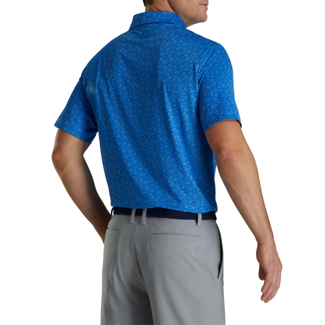 Painted Floral Lisle Self Collar Painted Floral Lisle Self Collar -Footjoy FJ 28574 03