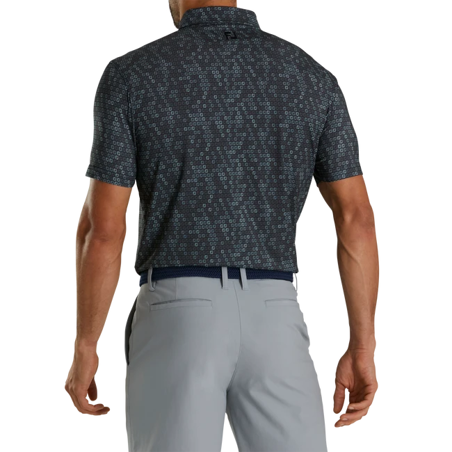 Athletic Fit Lisle Digital Camo FJ Print Athletic Fit Lisle Digital Camo FJ Print -Footjoy FJ 28920 03