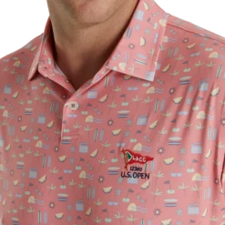 2023 U.S. Open Hollywood Print Lisle Self Collar -Footjoy FJ 28959 04