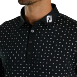 Athletic Fit Deco Print Self Collar - FJ Tour Logo 3 Athletic Fit Deco Print Self Collar - FJ Tour Logo -Footjoy FJ 29293 04