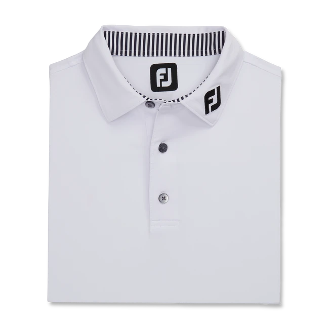 Solid Lisle Self Collar - FJ Tour Logo Solid Lisle Self Collar - FJ Tour Logo -Footjoy FJ 29295 01