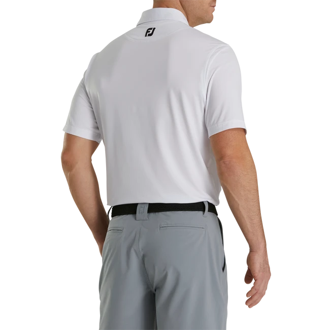 Solid Lisle Self Collar - FJ Tour Logo Solid Lisle Self Collar - FJ Tour Logo -Footjoy FJ 29295 03