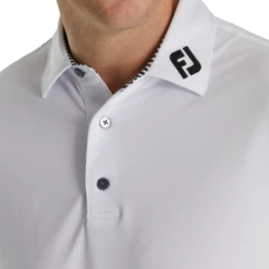 Solid Lisle Self Collar - FJ Tour Logo 3 Solid Lisle Self Collar - FJ Tour Logo -Footjoy FJ 29295 04