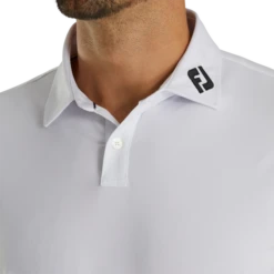 Athletic Fit Solid Lisle Self Collar - FJ Tour Logo 3 Athletic Fit Solid Lisle Self Collar - FJ Tour Logo -Footjoy FJ 29299 04