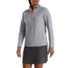 Half-Zip Fleece Back Pique Mid-Layer - FJ Tour Logo Women