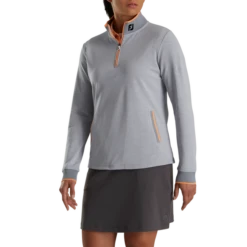 Half-Zip Fleece Back Pique Mid-Layer - FJ Tour Logo Women