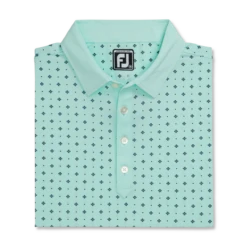 Athletic Fit Deco Print Self Collar