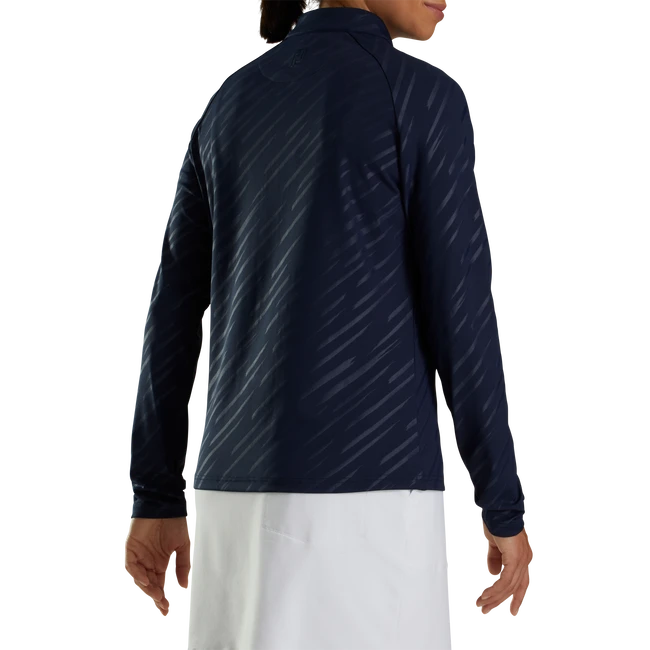 Half-Zip Embossed Pullover Women Half-Zip Embossed Pullover Women -Footjoy FJ 29782 02