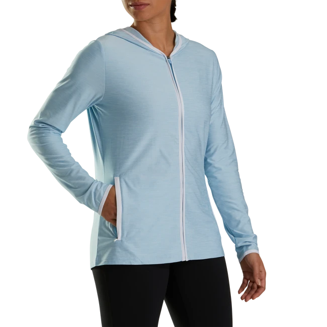 Full-Zip Spacedye Hoodie Women Full-Zip Spacedye Hoodie Women -Footjoy FJ 29785 01