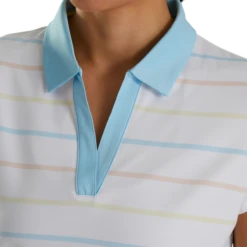 Cap Sleeve Birdseye Stripe Women 2 Cap Sleeve Birdseye Stripe Women -Footjoy FJ 29798 03