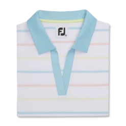 Cap Sleeve Birdseye Stripe Women 3 Cap Sleeve Birdseye Stripe Women -Footjoy FJ 29798 04